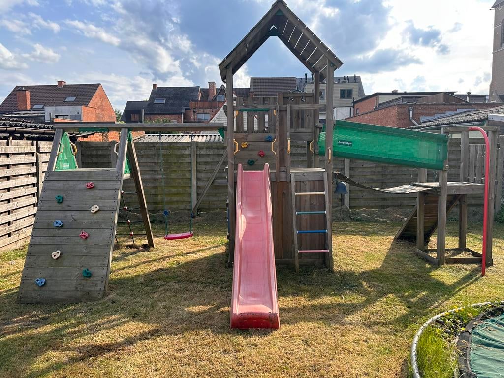 Jungle Gym Palace,Tower, Bridge, huisje zandbak etc…, Kinderen en Baby's, Speelgoed | Buiten | Speeltoestellen, Zo goed als nieuw