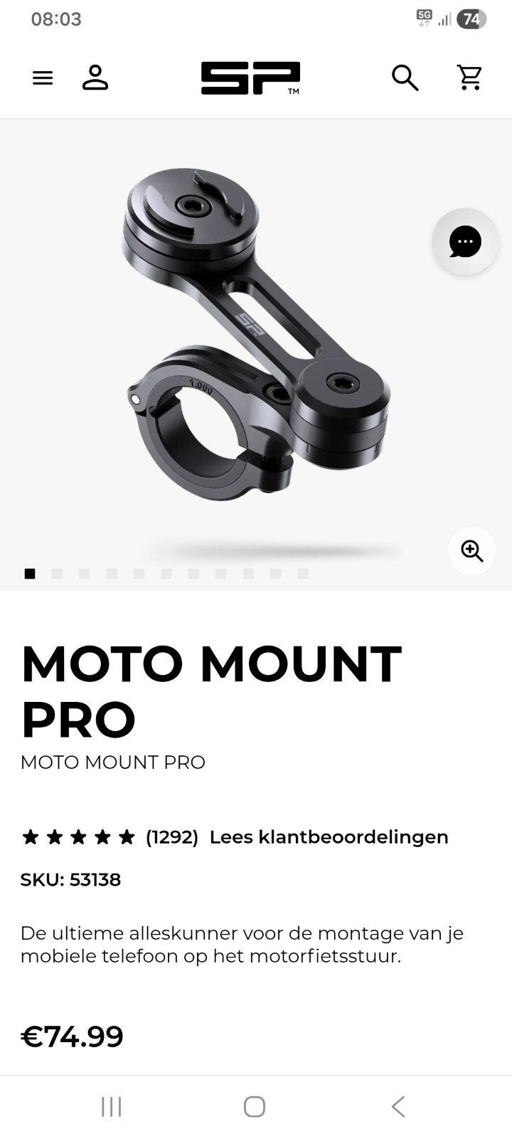 sp connect motor, Ophalen