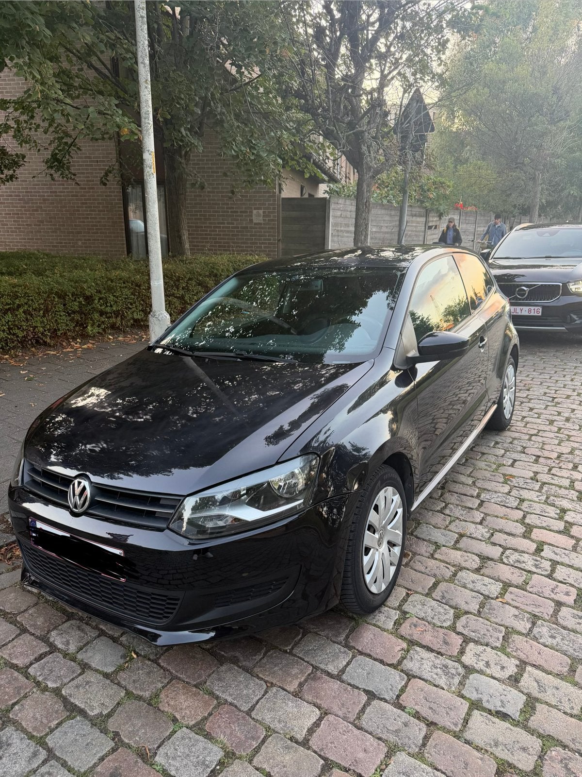 Volkswagen Polo 6R 2010, Euro 5, Stof, Zwart, Zwart