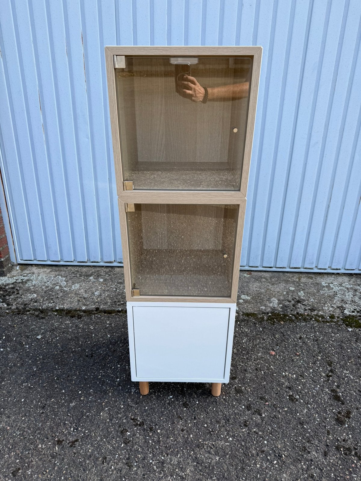 Ikea kastje met glazen deurtjes (nieuwstaat), Enlèvement, Comme neuf
