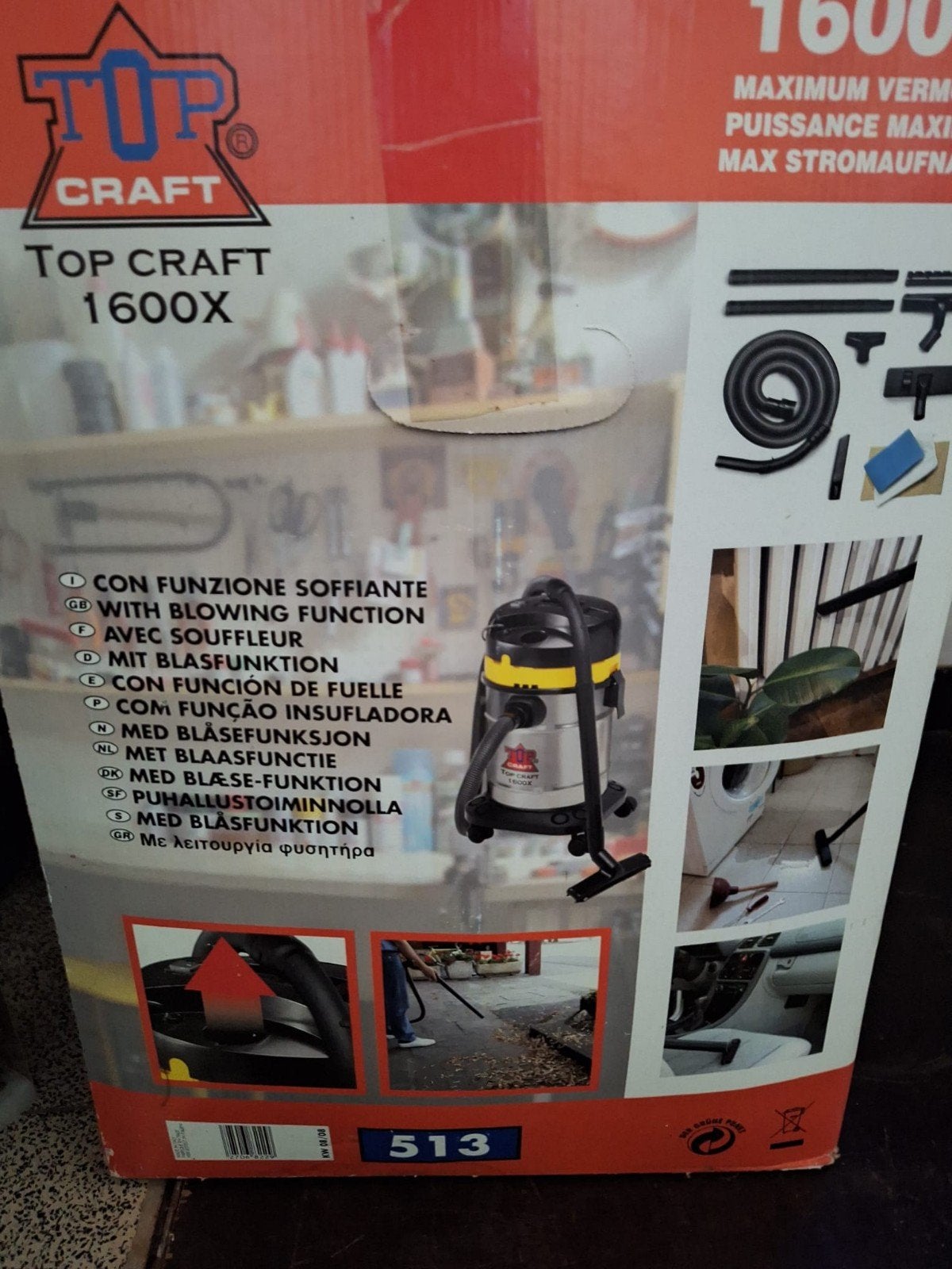 stofzuiger voor water 1600watt, Enlèvement, Comme neuf, Aspirateur d'eau