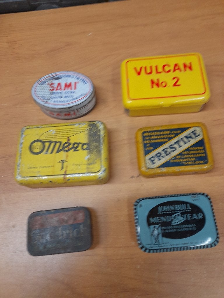 lot de boites vide rustines sami omega john bull prestine, Envoi, Utilisé, Autres types