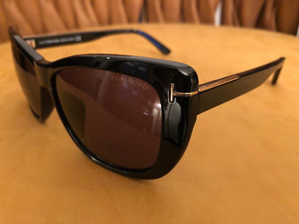 NIEUWE ORIGINELE TOM FORD ZONNEBRIL Lindsay TF434-F zwart, Overige merken, Zonnebril, Zwart, Nieuw