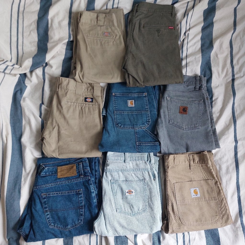 Lot Merkbroeken (8 stucks), Overige kleuren, Ophalen of Verzenden, Zo goed als nieuw, Carhartt