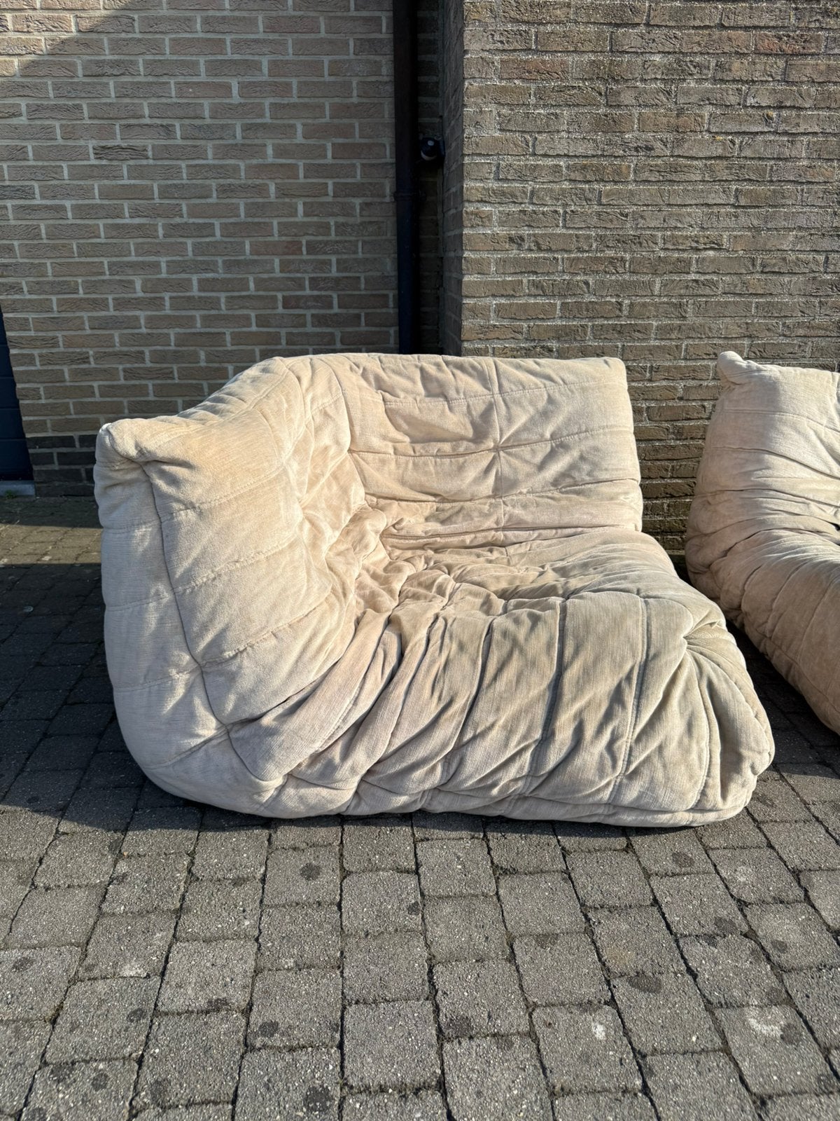 2 x Togo d'angle Ligne Roset, Maison & Meubles, Fauteuils, Utilisé, Tissus, Enlèvement