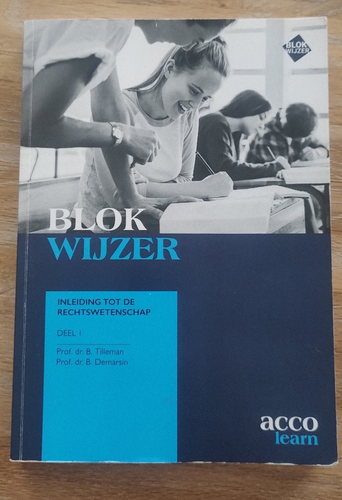 Blokwijzer: Inleiding tot de Rechtswetenschappen, Ophalen, Zo goed als nieuw, Hoger Onderwijs