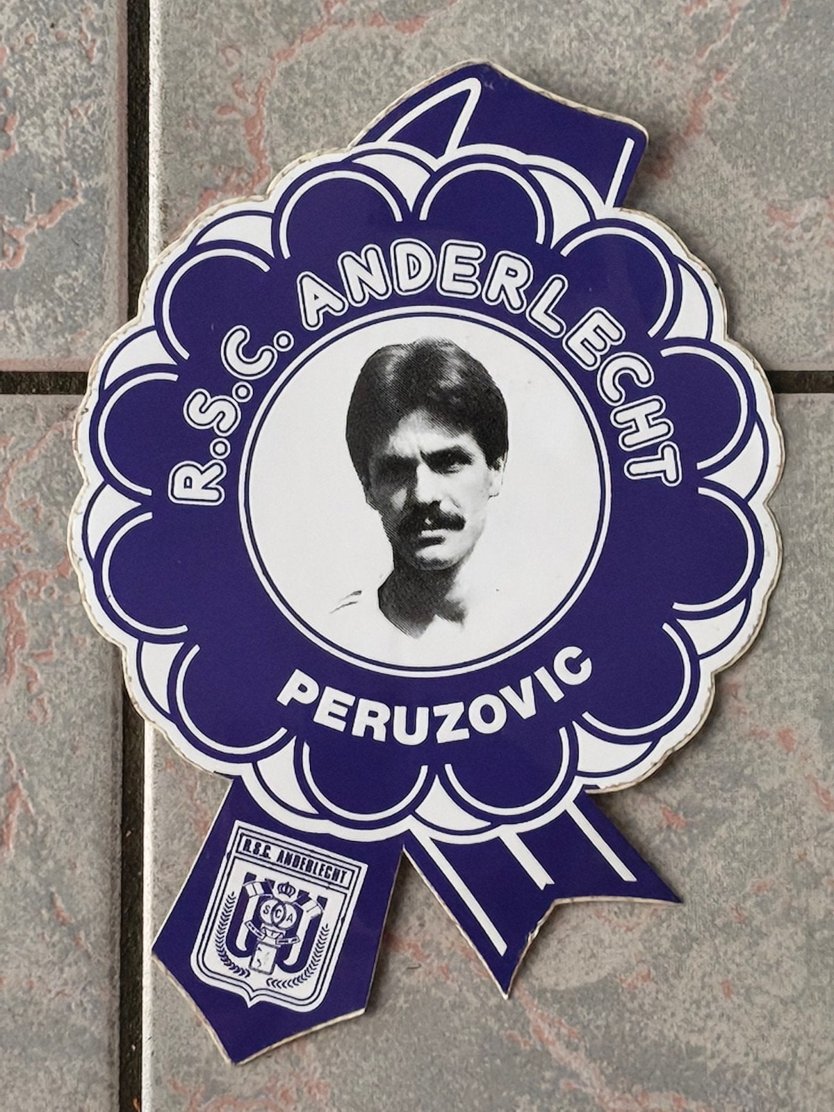 Sticker RSC Anderlecht Peruzovic, Collections, Enlèvement ou Envoi