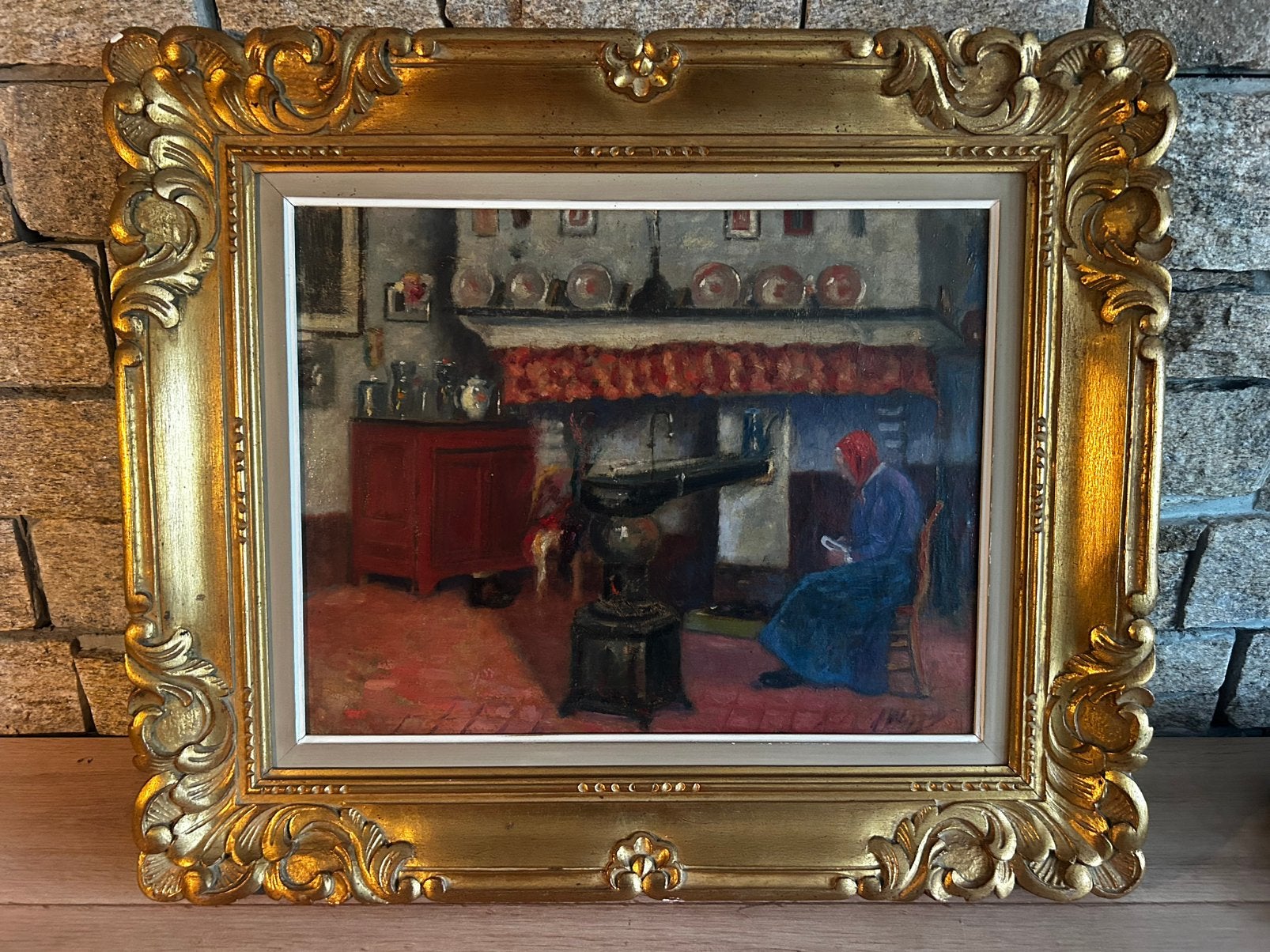 Tableau ancien / Peinture à l'huile, Antiquités & Art, Enlèvement, Peinture à l'huile, Toile