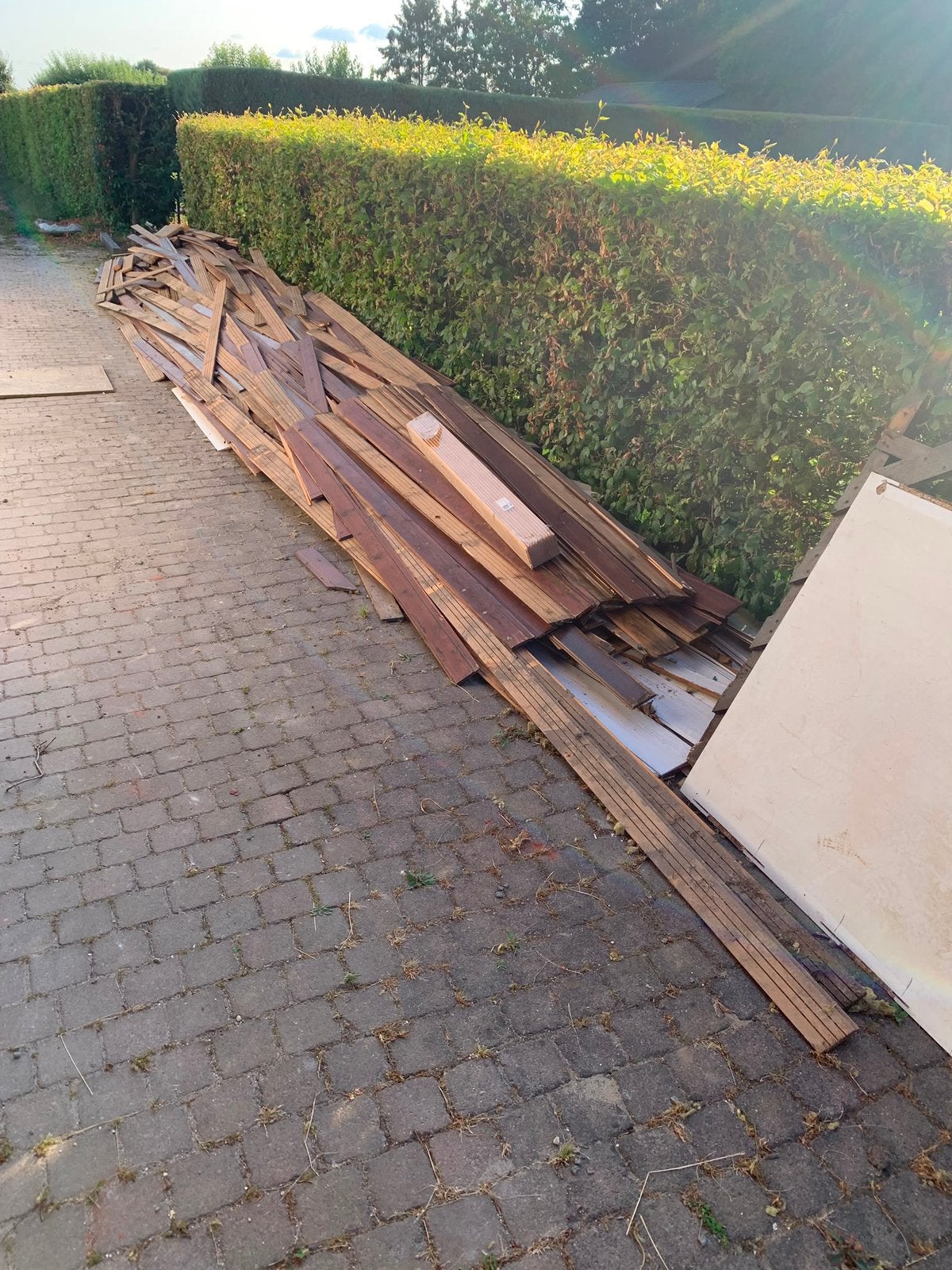 Gratis hout, Ophalen, Gebruikt
