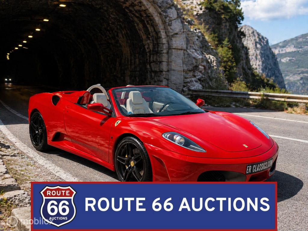 Ferrari F430 Spider F1 | 2006 | Route 66 Auctions, Auto's, Gebruikt, Zwart, Bedrijf, Handgeschakeld