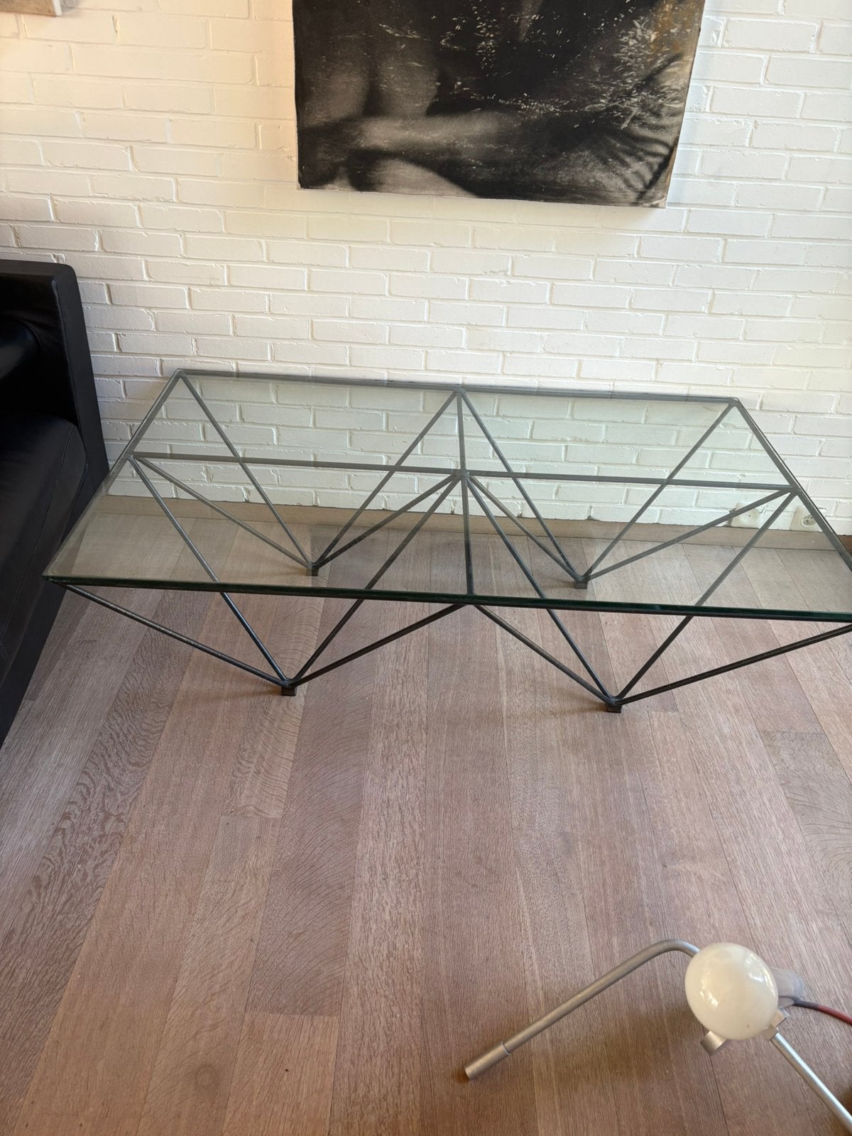 Salontafel in de stijl van Paolo Piva, Huis en Inrichting, Tafels | Salontafels, Ophalen, Gebruikt, 100 tot 150 cm, 50 tot 100 cm