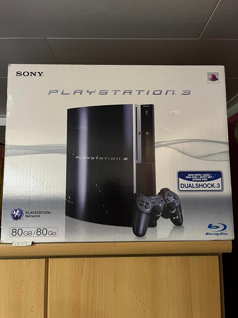 PlayStation 3 80Go en boite, Enlèvement ou Envoi, Phat, Avec 2 manettes, Comme neuf