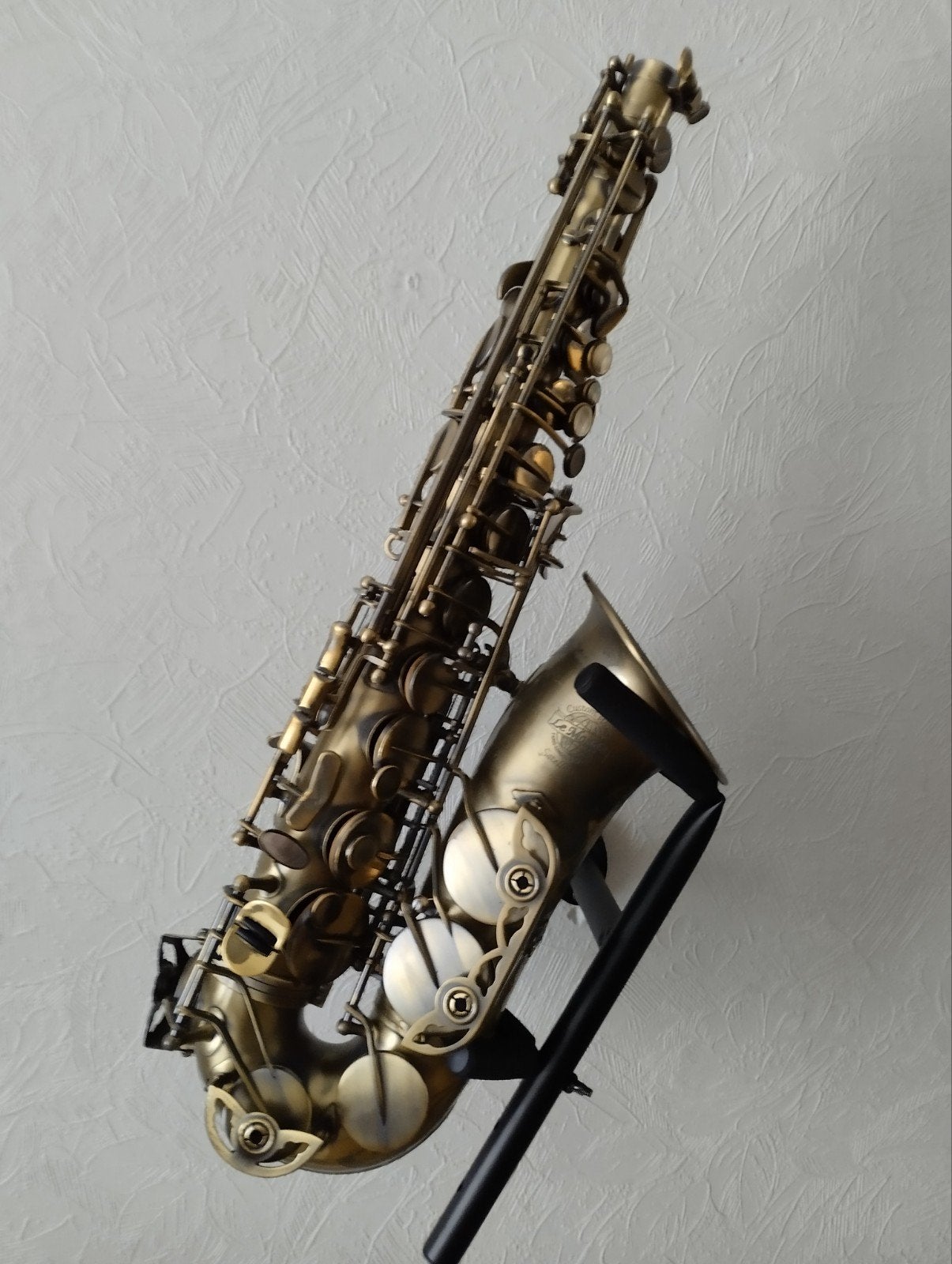 Alto saxofoon Le Monde Satellite Raw Finish, Muziek en Instrumenten, Ophalen, Zo goed als nieuw, Alt