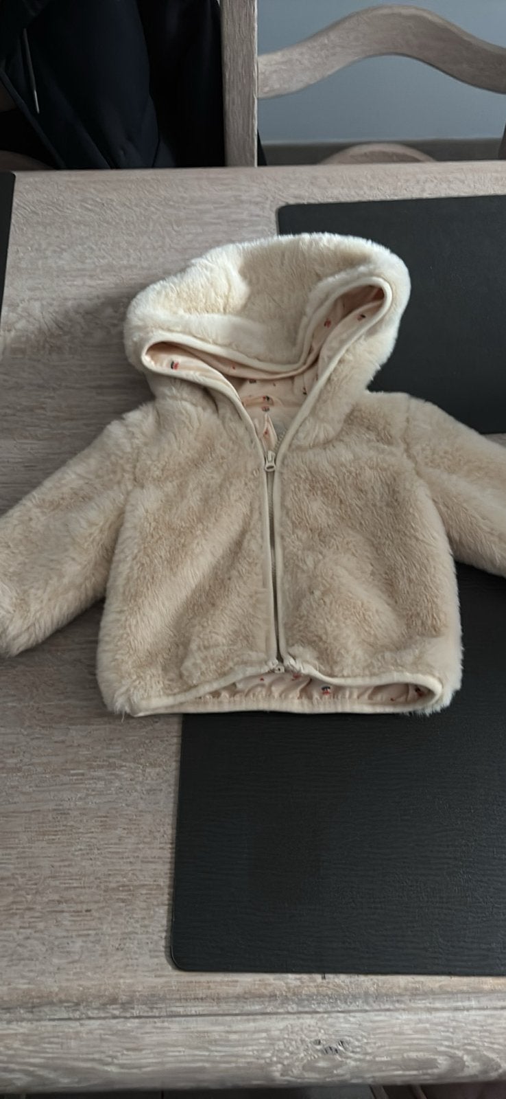 Jas voor meisjes, Kinderen en Baby's, Babykleding | Maat 56, Ophalen, Zo goed als nieuw