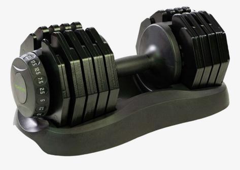 Tunturi dumbells verstelbaar 25kg (2) met bench, Sport en Fitness, Fitnessmaterialen, Ophalen, Zo goed als nieuw