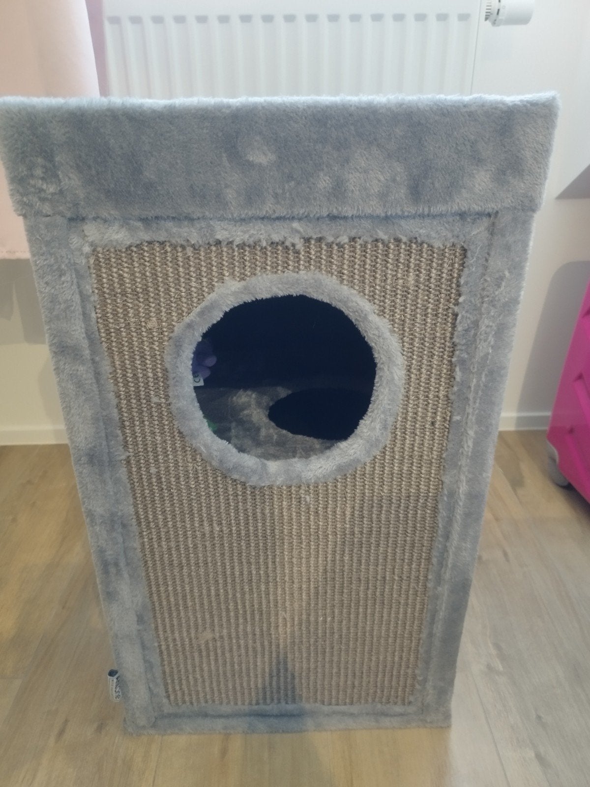 Arbre à chat ou griffoir gris, Comme neuf, Griffoir