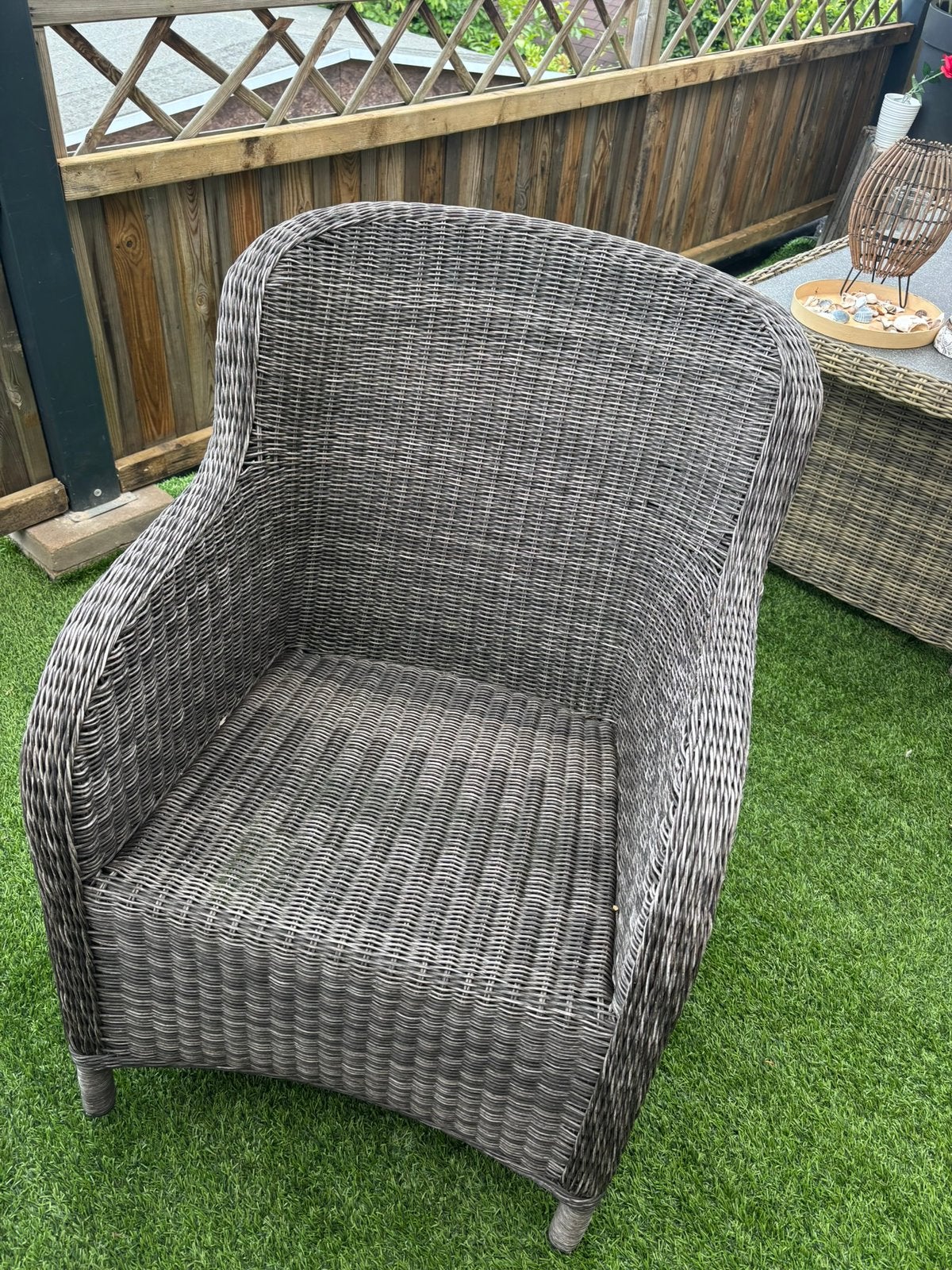 Tuinstoelen 4st rotan model, Jardin & Terrasse, Chaises de jardin, Enlèvement, Comme neuf, Autres matériaux