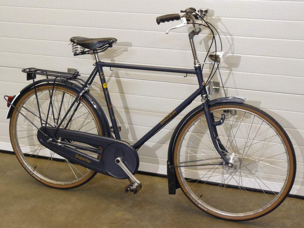 Prachtige klassieke herenfiets Raleigh Superbe – ALS NIEUW, Vitesses, Frein à tambour, 57 à 61 cm, Comme neuf