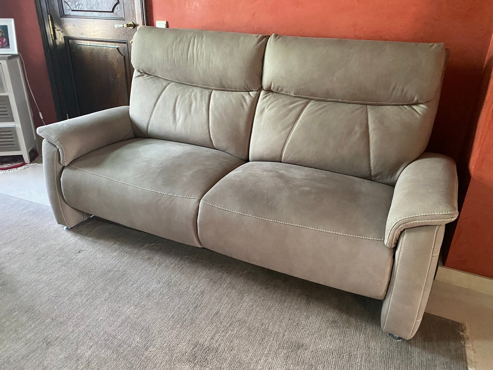 2 delig salon betaat uit een 3 zit met relax en een 2 zit, Ophalen, Zo goed als nieuw