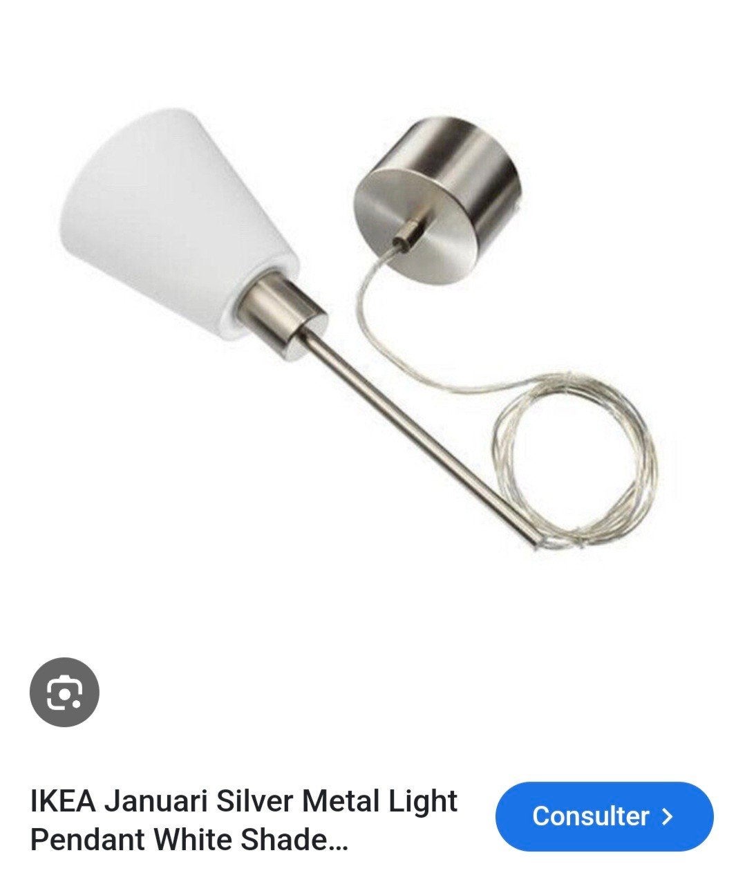 Lampe nouveau ikea Januari, Enlèvement