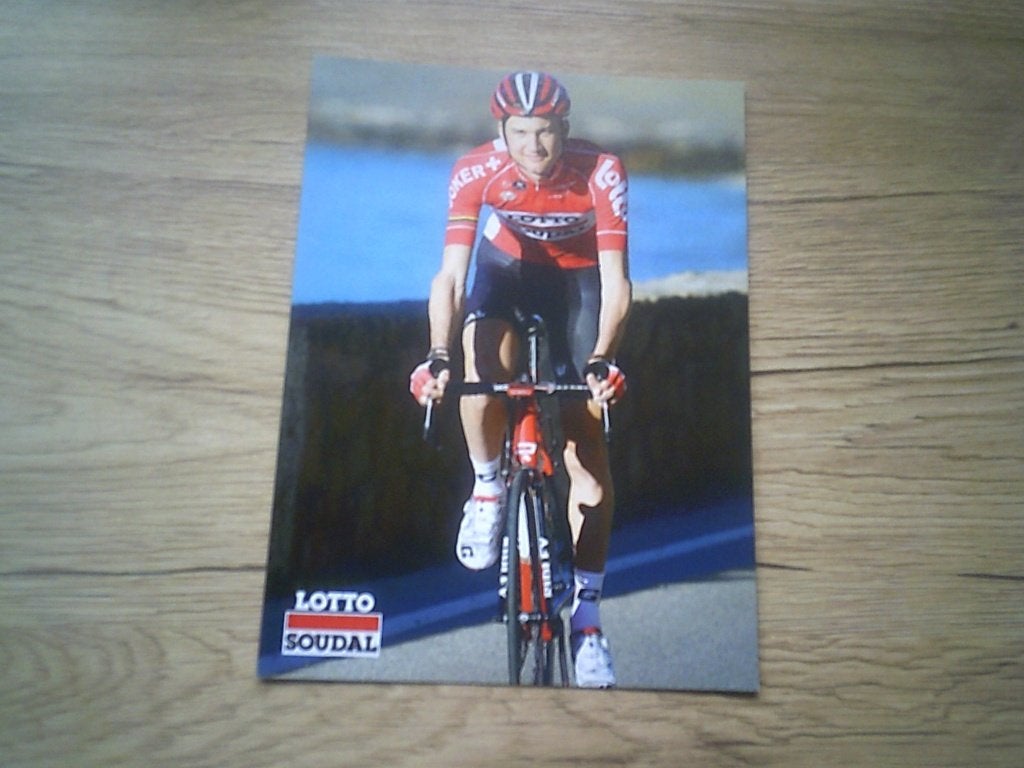 SINT-TRUIDEN: Wielrenner - Tim Wellens - Lotto, Soudal, 2014, Enlèvement ou Envoi, 1980 à nos jours, Non affranchie, Sports et Jeux
