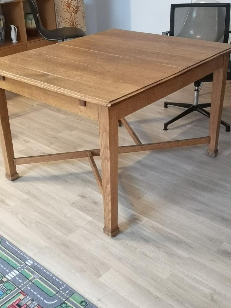 Voleiken eettafel, Huis en Inrichting, Tafels | Eettafels, Ophalen, Eikenhout