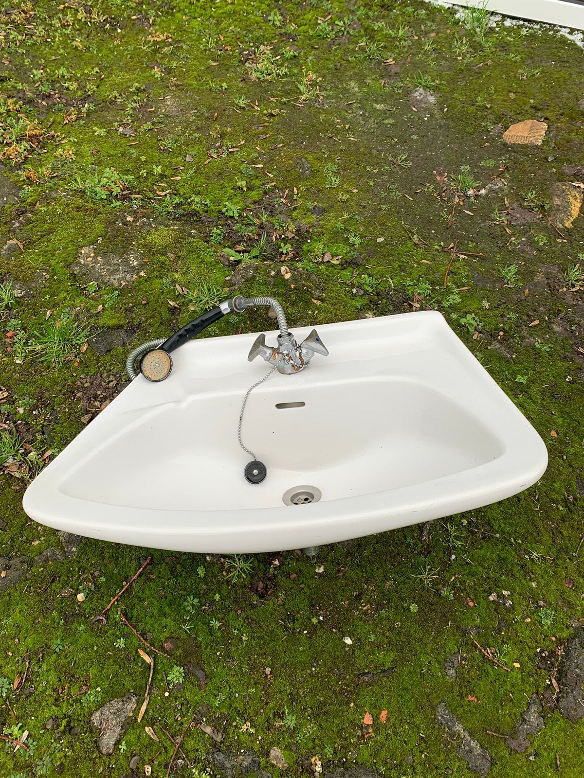 Vintage lavabo, Enlèvement, Utilisé