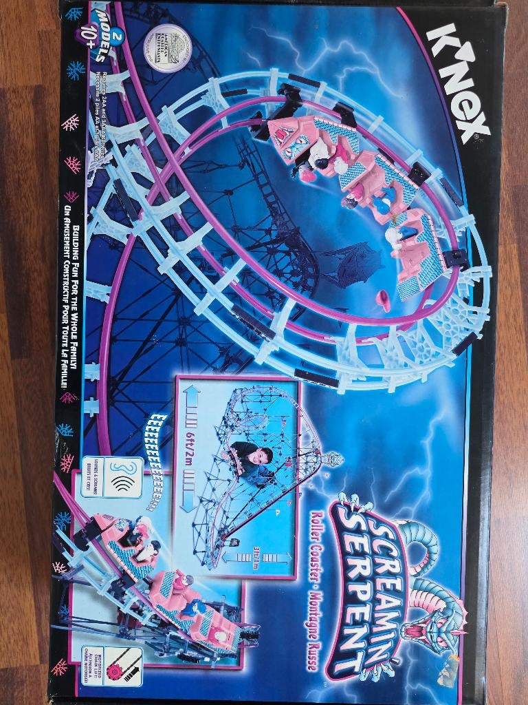 Knex Rollercoaster Screaming Serpent, Kinderen en Baby's, Speelgoed | Bouwstenen, Ophalen of Verzenden, Gebruikt, K'nex