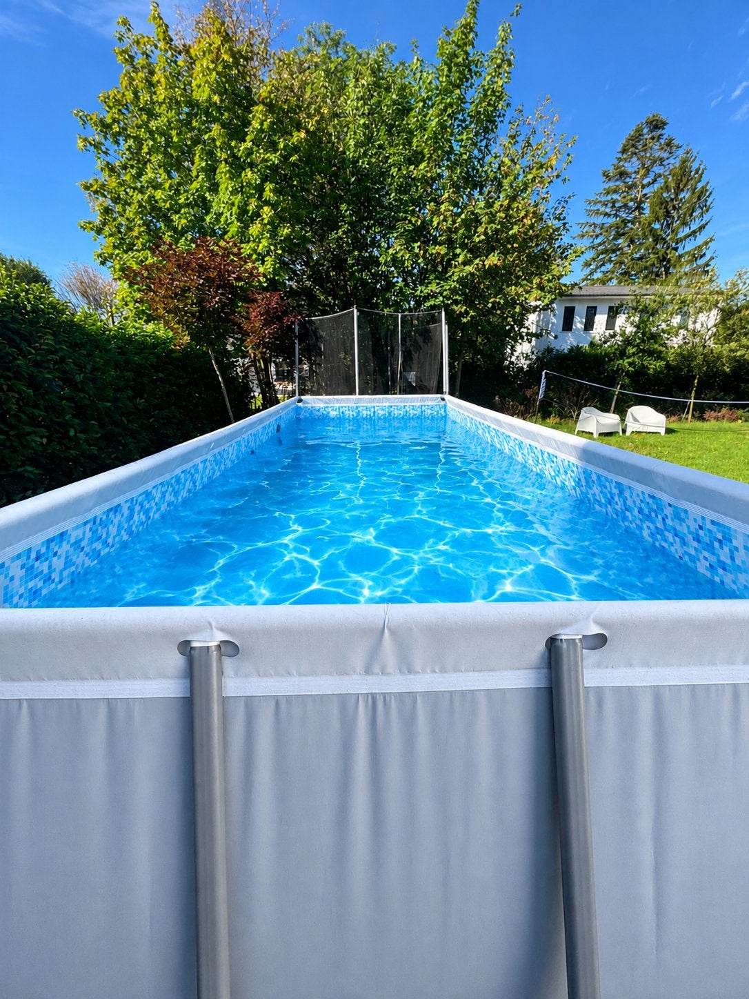Bestway zwembad 640 x 274 x 132, Tuin en Terras, Ophalen, Zo goed als nieuw, Rechthoekig