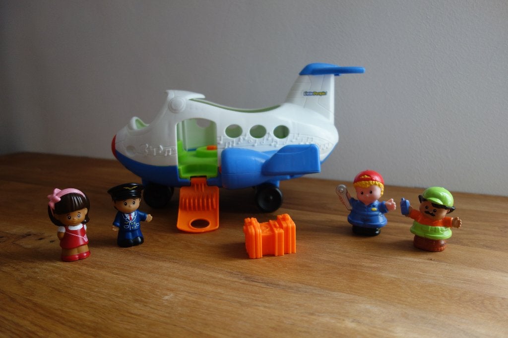 Fisher-Price Little People-vliegtuig, Ophalen, Gebruikt, Auto of Voertuig, Met geluid