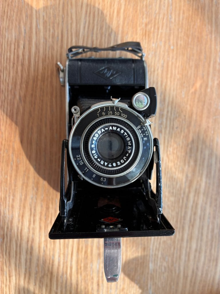 Vintage Agfa Isolette – jaren 30/40 – Igestar 85mm – Vario, Ophalen, Gebruikt, Overige Merken