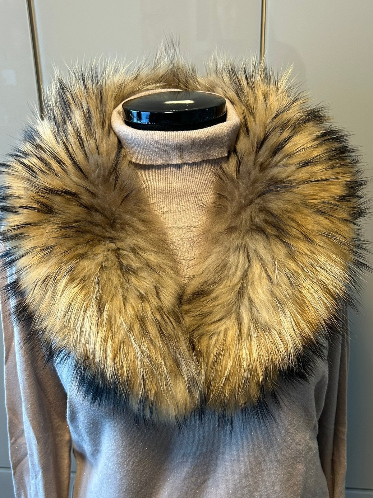 Ba&sh col en fourrure véritable, beige noir brun, Vêtements | Femmes, Enlèvement, Comme neuf