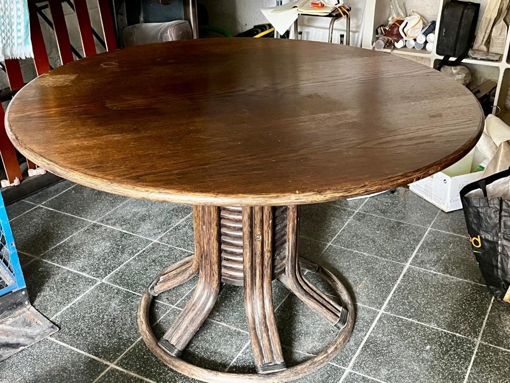 Mc GUIRE tafel, Huis en Inrichting, Tafels | Eettafels, Ophalen, 100 tot 150 cm, Vijf personen of meer, Gebruikt