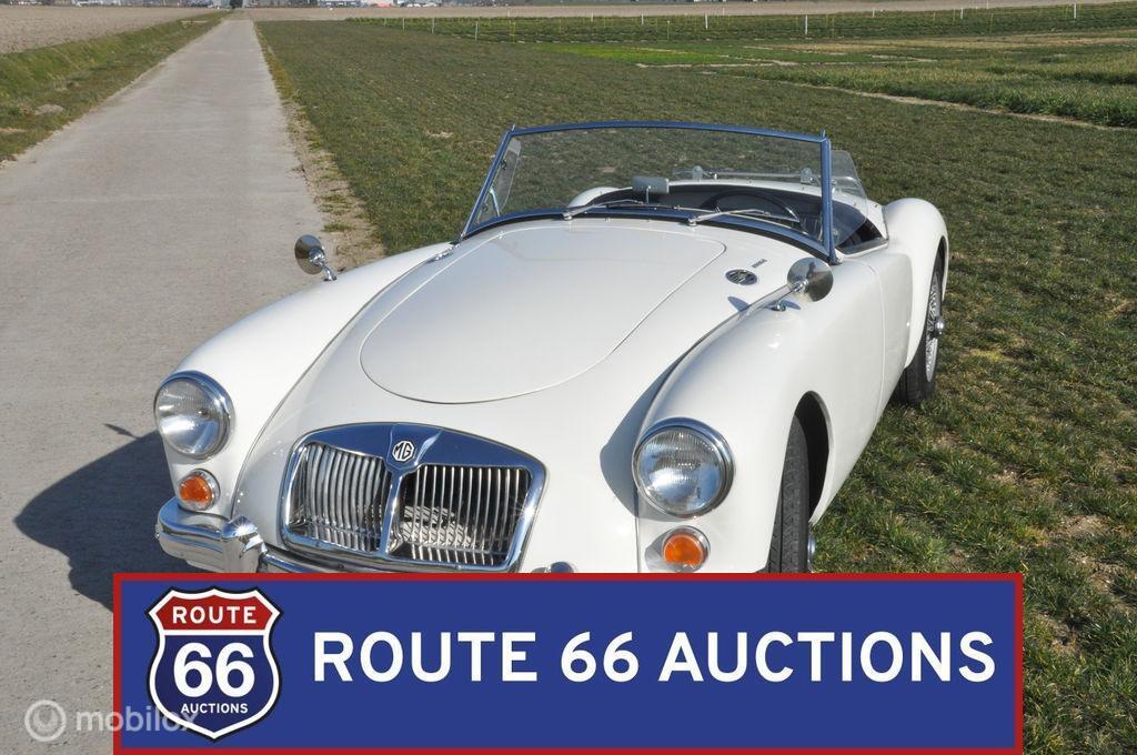 MG MGA 1600 Cabriolet | 1962 | Route 66 Auctions, Zwart, Bedrijf, Handgeschakeld, Overige carrosserie