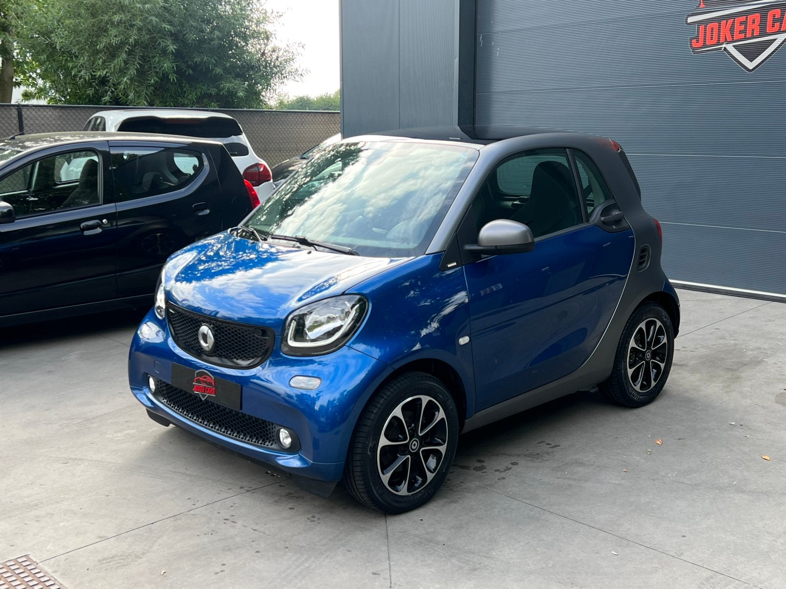 Smart Fortwo 453 Automaat 0.9Turbo Navi Airco Panorama Cruis, Auto's, Smart, Automaat, 898 cc, Stof, Blauw