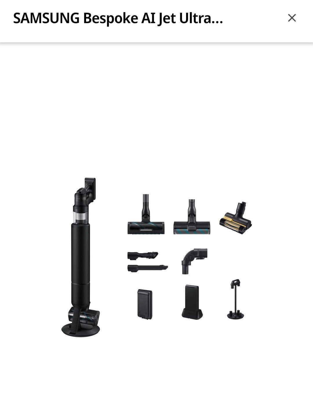 Aspirateur samsung BESPOKE Al jet ultra NEUF, Enlèvement