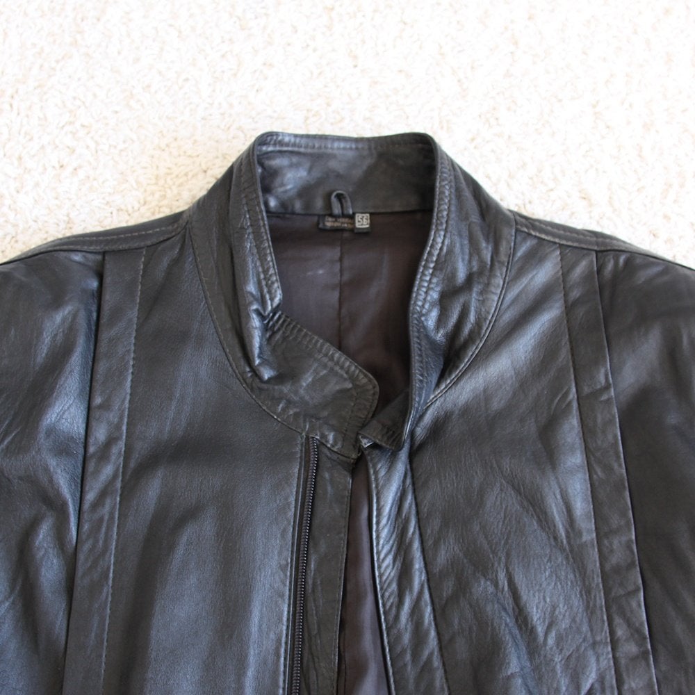 Belle veste en cuir pour homme 285* (taille 56) €70, -, Taille 56/58 (XL), Vintage, Comme neuf, Noir