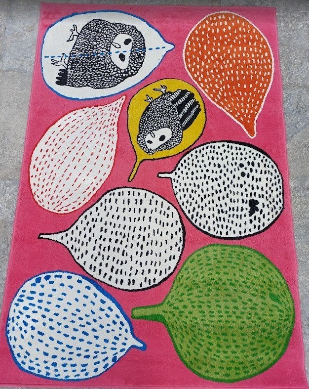 tapis de jeu ikea avec hiboux 1m32 x 2m, Enlèvement, Comme neuf