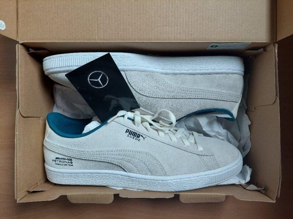 Suede Formule 1 Mercedes Benz Schoenen (maat 42), Verzamelen, Ophalen of Verzenden, Nieuw, Formule 1