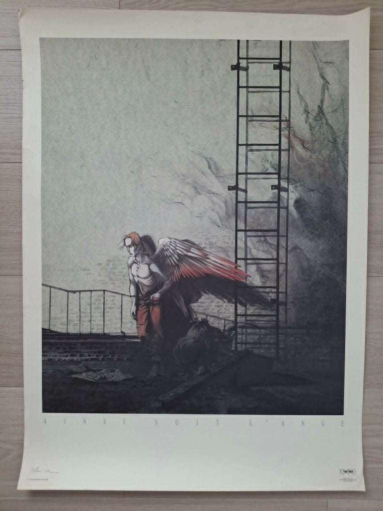 Yslaire "Ainsi soit l' Ange" 1990 + signé, Une BD, Yslaire et Balac, Enlèvement, Utilisé