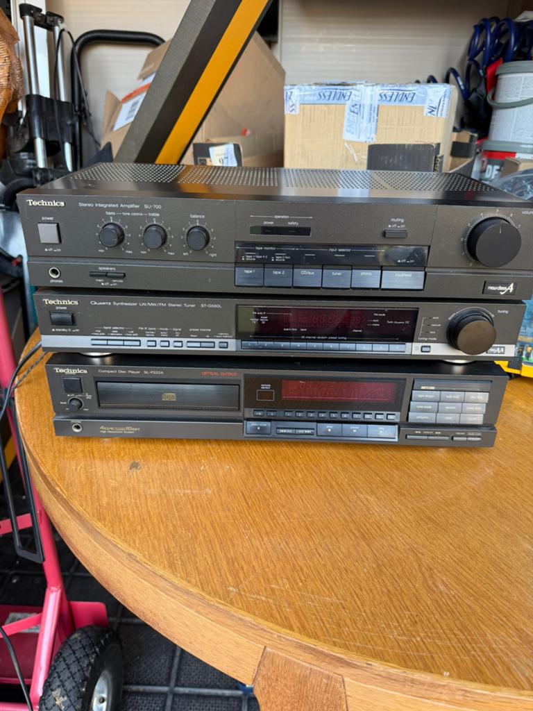 Technics stereo installatie losse componenten, TV, Hi-fi & Vidéo, Chaîne Hi-fi, Comme neuf, Enlèvement ou Envoi