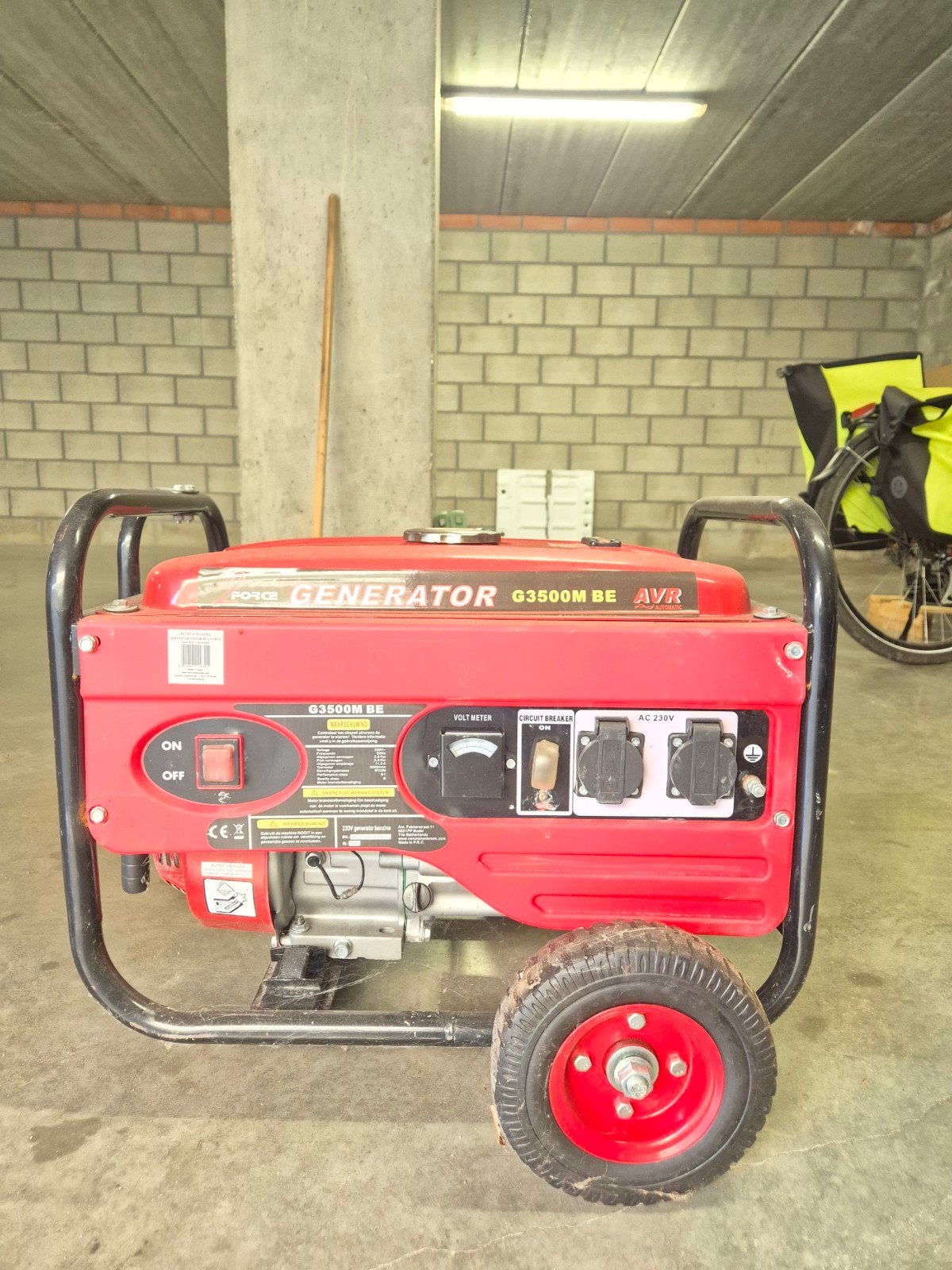 2Force G3500M BE – Benzine stroomgroep / generator met AVR, Ophalen, Gebruikt, Overige typen