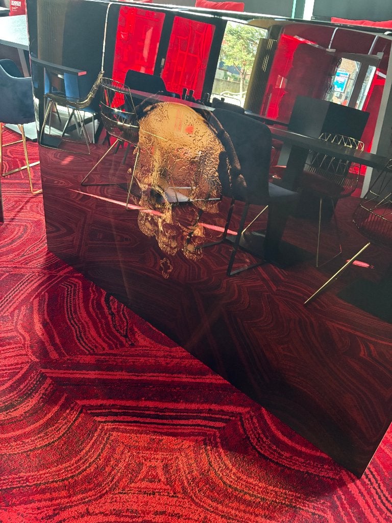 Schilderijen epoxy skull, Enlèvement