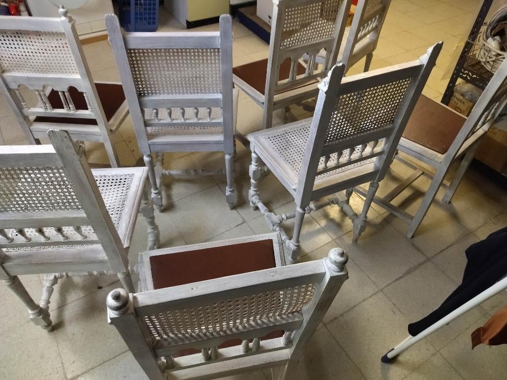 8 Kasteel stoelen vintage, Antiek en Kunst, Ophalen