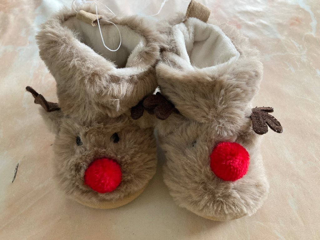 Baby kerstsloefjes, Kinderen en Baby's, Ophalen of Verzenden, Nieuw, Jongetje of Meisje, Slofjes
