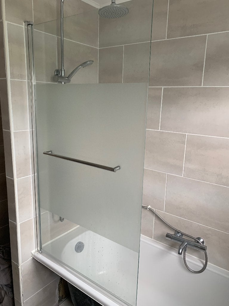 Baignoire + douche + robinet + écran en verre, Enlèvement, Verre, Baignoire