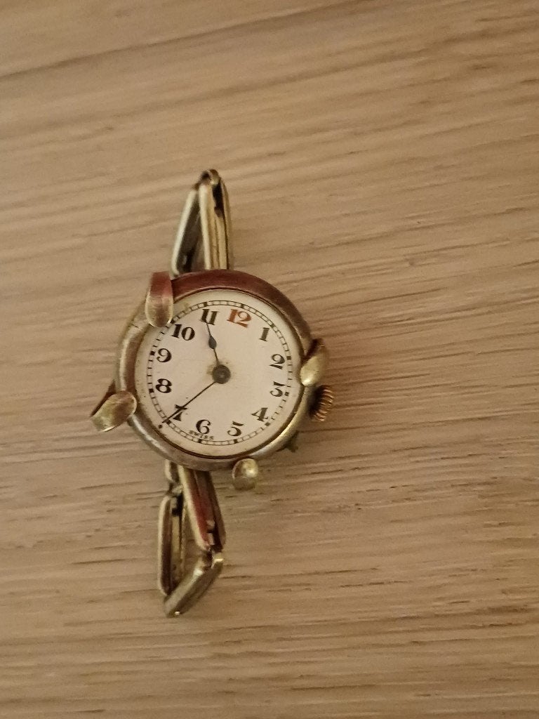 Montre bracelet ancienne (gousset transformé) 1900-1920, Bijoux, Sacs & Beauté, Montres | Anciennes | Antiquités, Montre-bracelet