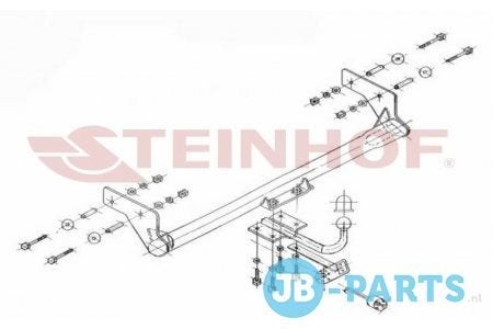 Vaste trekhaak Renault Kangoo | Bestelwagen 10/1997-2008, Auto-onderdelen, Trekhaken