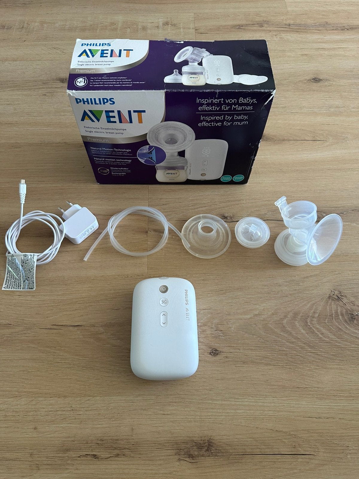 Philips Avent Premium Elektrische Borstpomp, Kinderen en Baby's, Ophalen of Verzenden, Zo goed als nieuw, Draadloos, Philips Avent