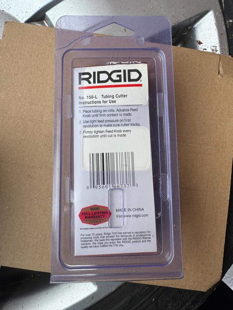 RIDGID pijpsnijder 3–28 mm, Ophalen, Nieuw